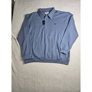 Simply Southern Mens  Pullover XL  Xlarge Blue Logo Athleisure Sweatshirt Preppy